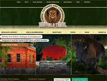 Tablet Screenshot of buffalotrailcabins.com